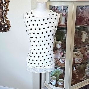Like New Rose + Olive Polka Dot Tank